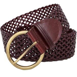 Women's Braided Leather 2Inch Wide Belts